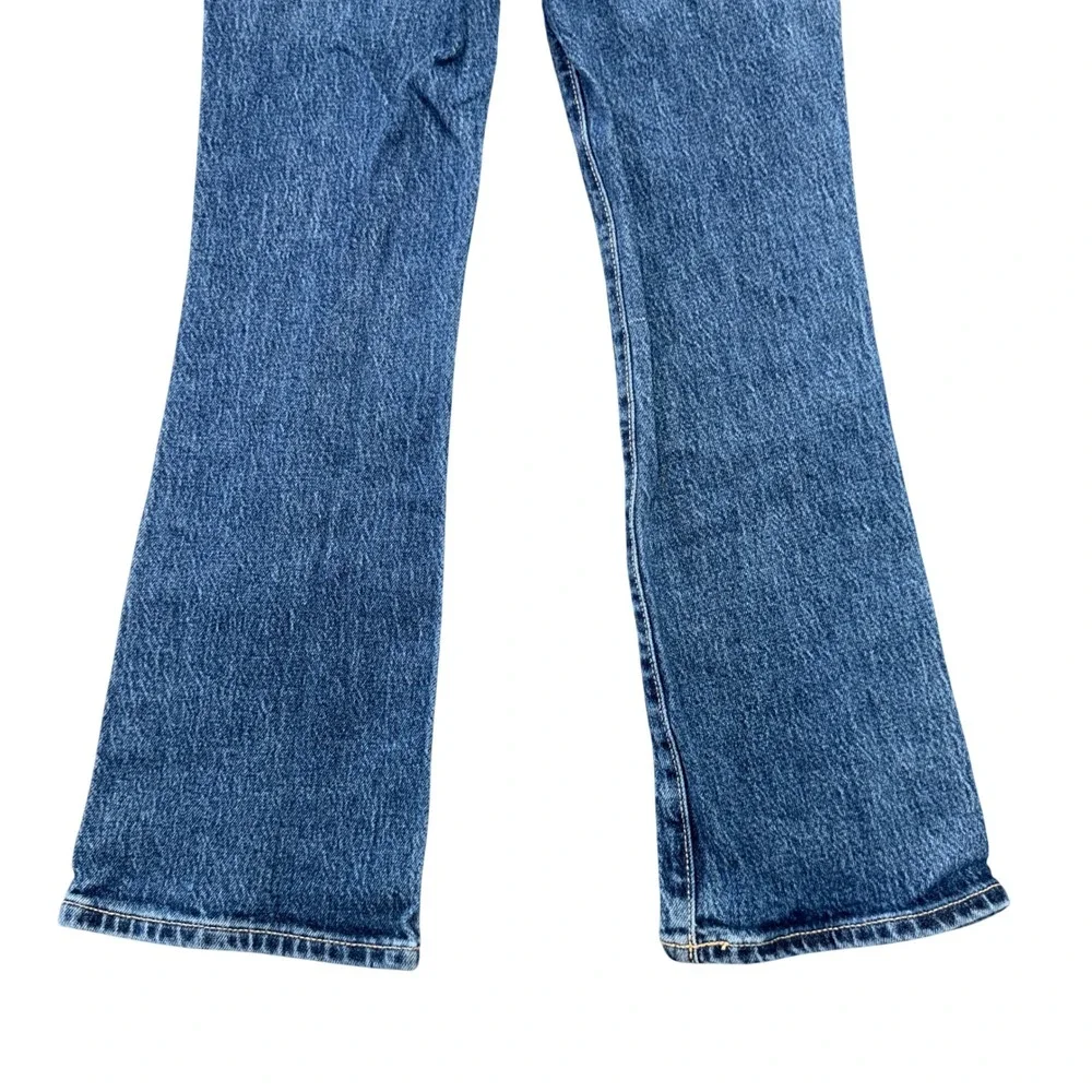 Old Navy Kids High-Rise Flare Jeans Medium Wash Studded Size 8 Built-In Tough